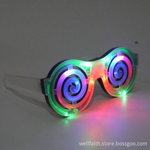 Novelty Design Multicolor New LED Sunglasses with CE, RoHS Marks, 14.2*4.3*13cm Size